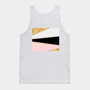 Grand geometric rose golden tones Tank Top